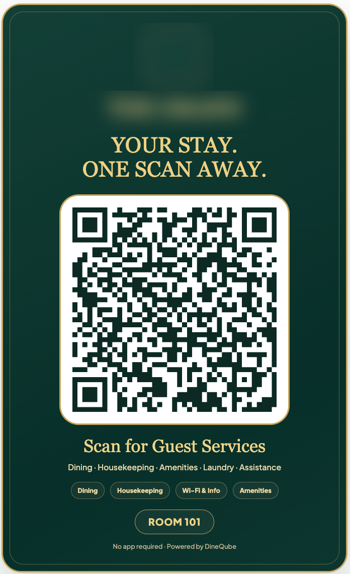 Hotel room QR
